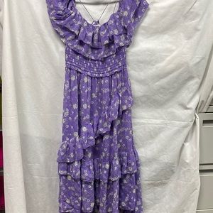 Ulla Johnson Long Flowy Dress Soft Lilac